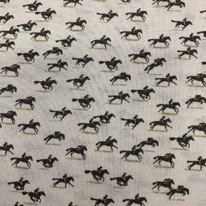 Tissu Coton course de chevaux
