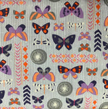 100% COTON motif papillon